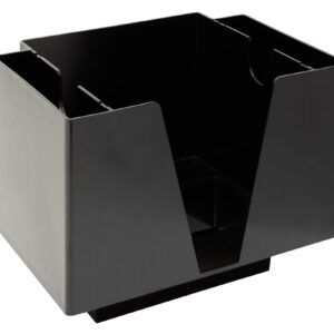 Barcaddy fyrkantig med plats för sugrör och rörpinnar