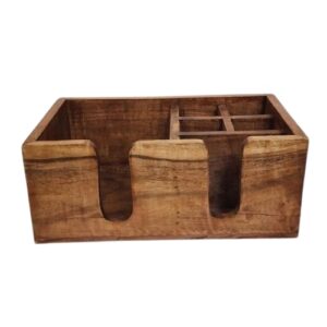 Barcaddy i mörkt trä