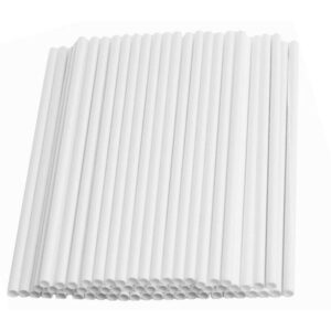 Miljövänliga Vita Papperssugrör 6x200 mm - 250 stk